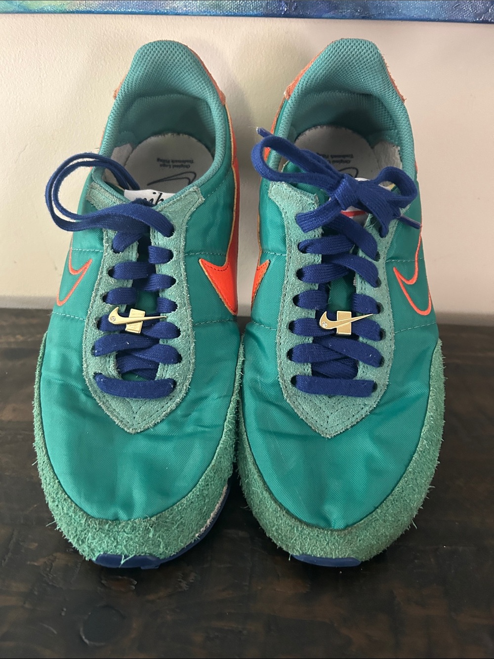 Nike Waffle Trainer 2 First Use Green Noise DH4390-300 Size 8.5
